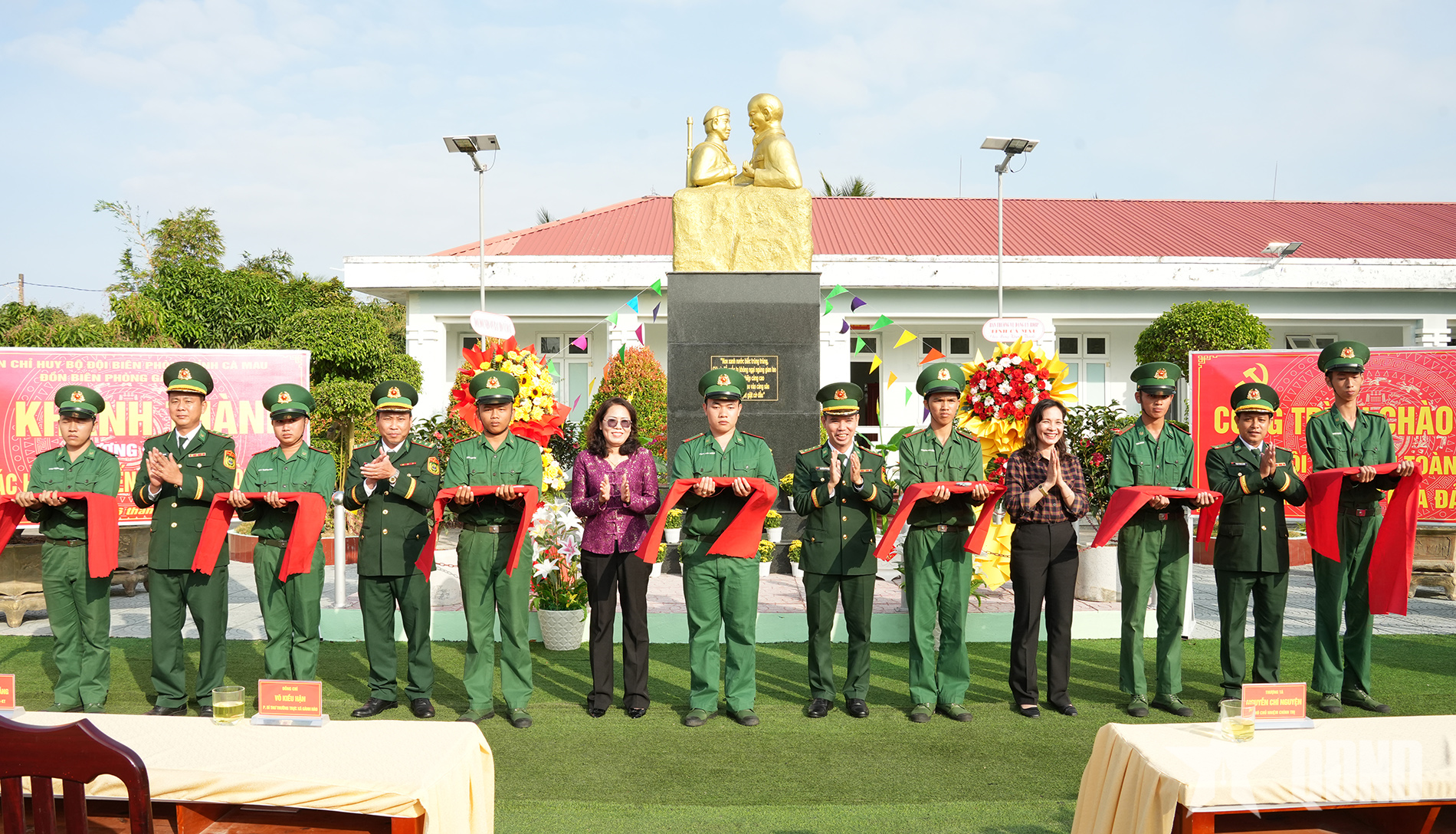 Cà Mau: Khánh thành tượng đài “Bác Hồ với chiến sĩ Biên phòng”